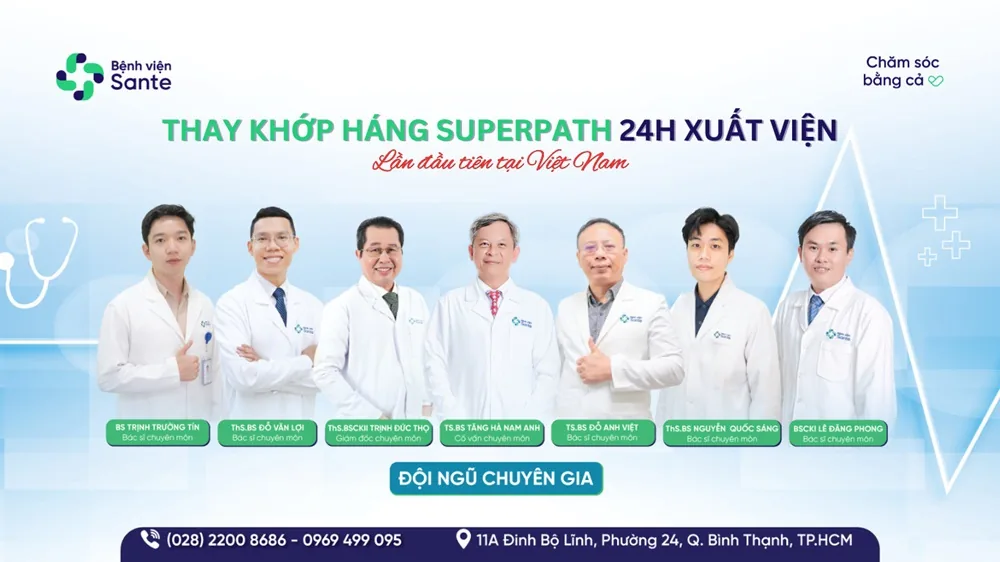 96 tuổi không phải là trở ngại với phẫu thuật thay khớp háng - Hình 2 - Bệnh viện SANTE Bình Thạnh, TP.HCM 96 tuổi không phải là trở ngại với phẫu thuật thay khớp háng - Hình 2 - Bệnh viện SANTE Bình Thạnh, TP.HCM